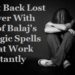 prof balaj lost love spells